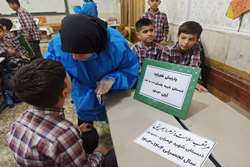 گزارش تصویری برنامه وارنیش فلوراید تراپی در مدارس حوزه غرب شهرستان اهواز (شماره2)